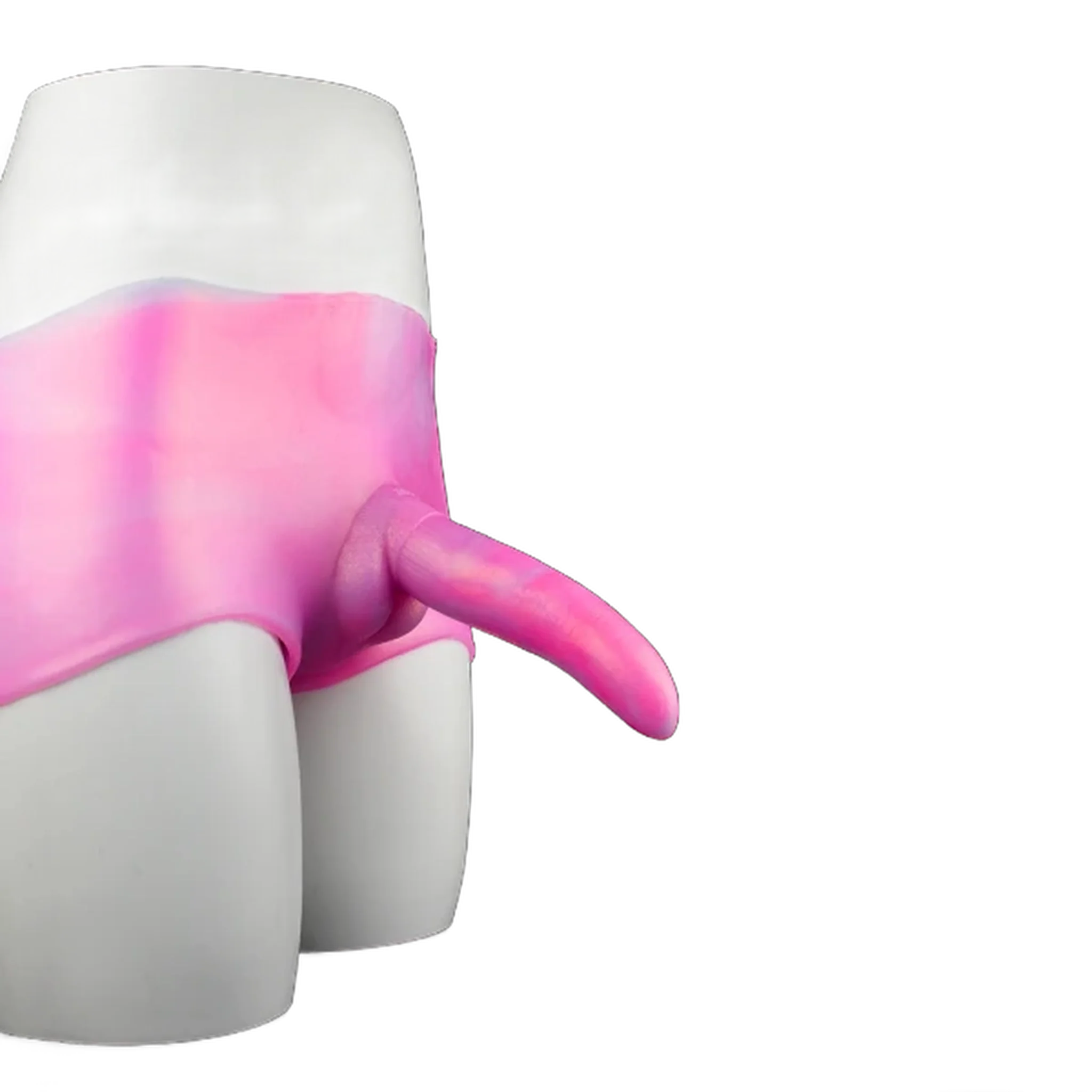 Kangaroo Cock Dildo Silicone Leather Pants