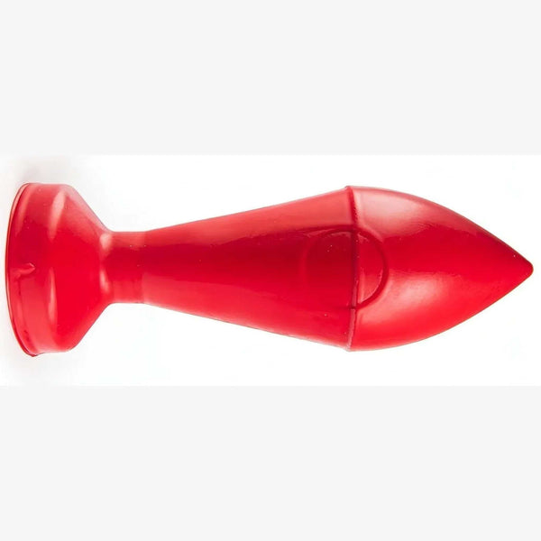 Profilo plug anale rosso Karwi Rosso curvato lucido