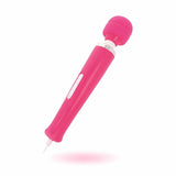 Massaggiatore Keanu Wand rosa acceso con pannello comandi bianco