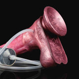 Angolo laterale dildo rosa YOCY con sistema tubi flessibili