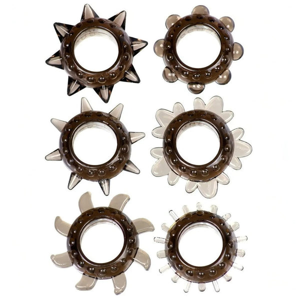 Kit 6 anelli fallici ″Tickler Ring Set″
