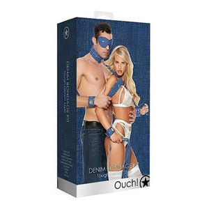 Kit Bdsm 13 Pezzi in stile Denim rinforzato