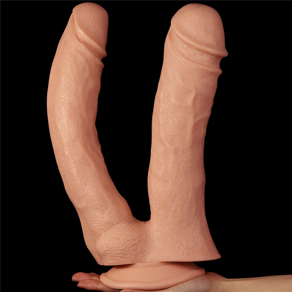 Dildo Doppio Con Ventosa 30-33 cm. Ø 5.5-6.8 cm