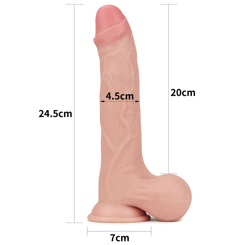 Fallo realistico con pelle scorrevole come un membro vero - 9.5 '' 24 cm x Ø 4.5 cm