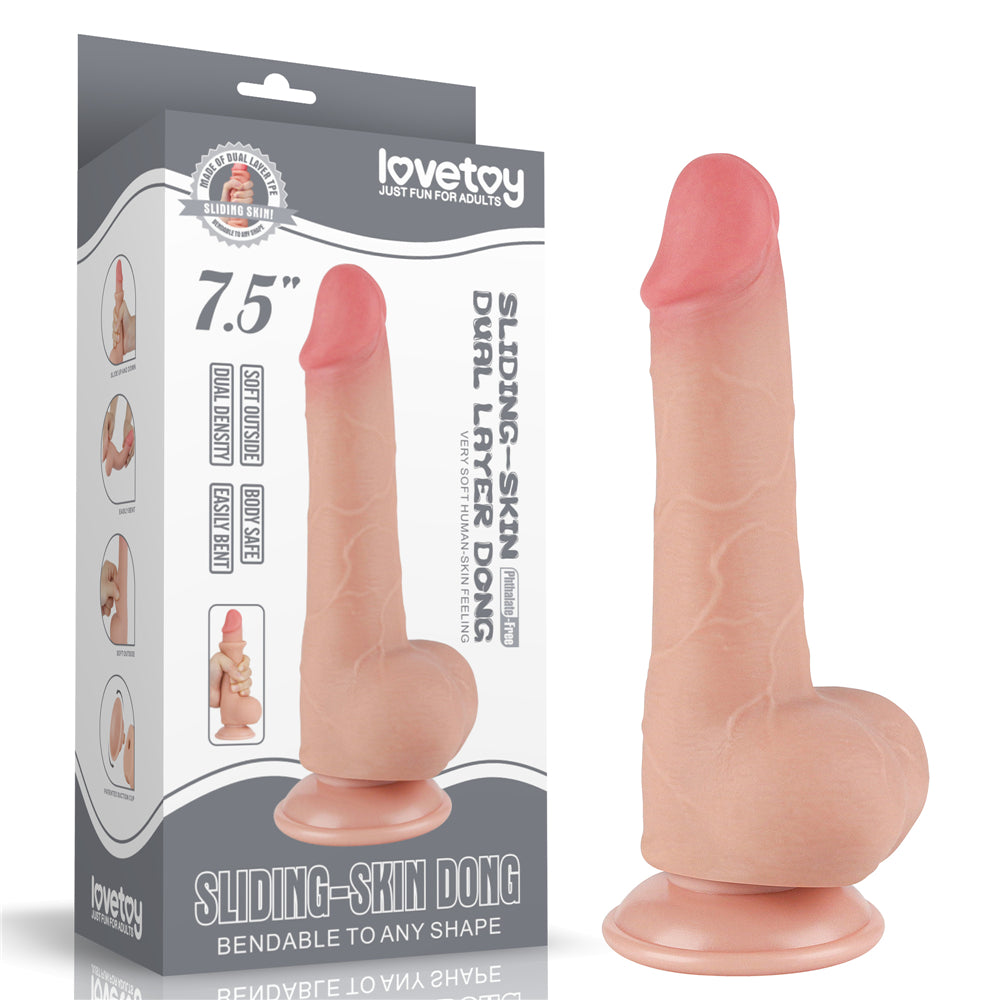 Fallo Scappellabile come un pene vero - 7.5'' Rosa Carne