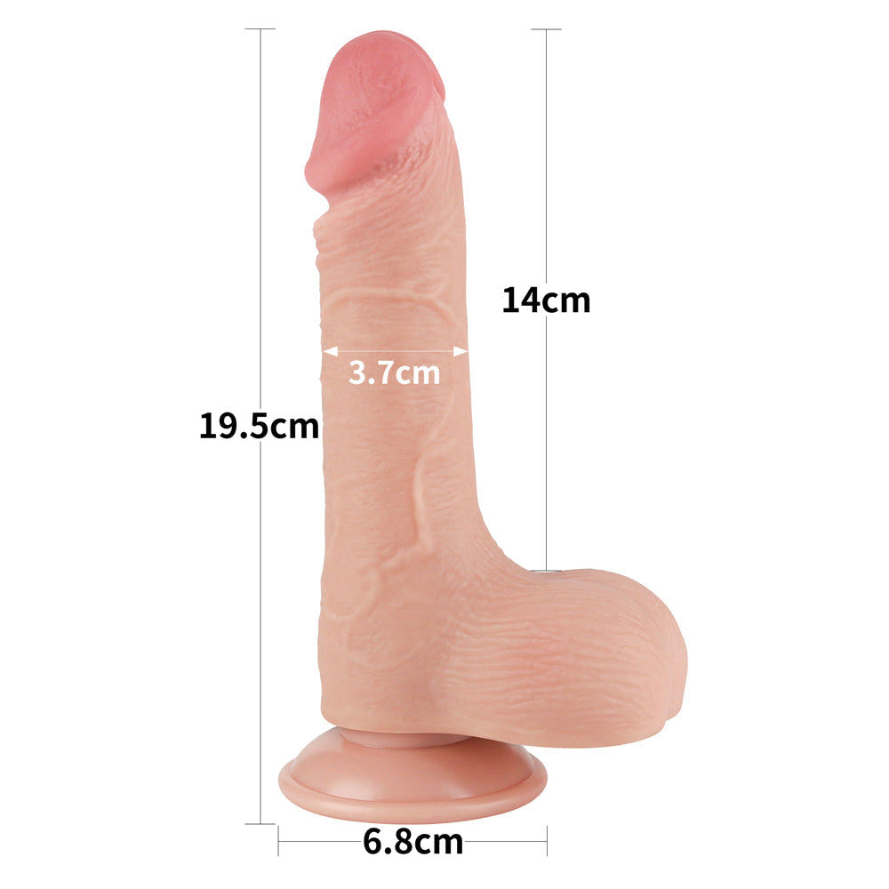 Fallo Scappellabile come un pene vero 7.5'' - Rosa Carne