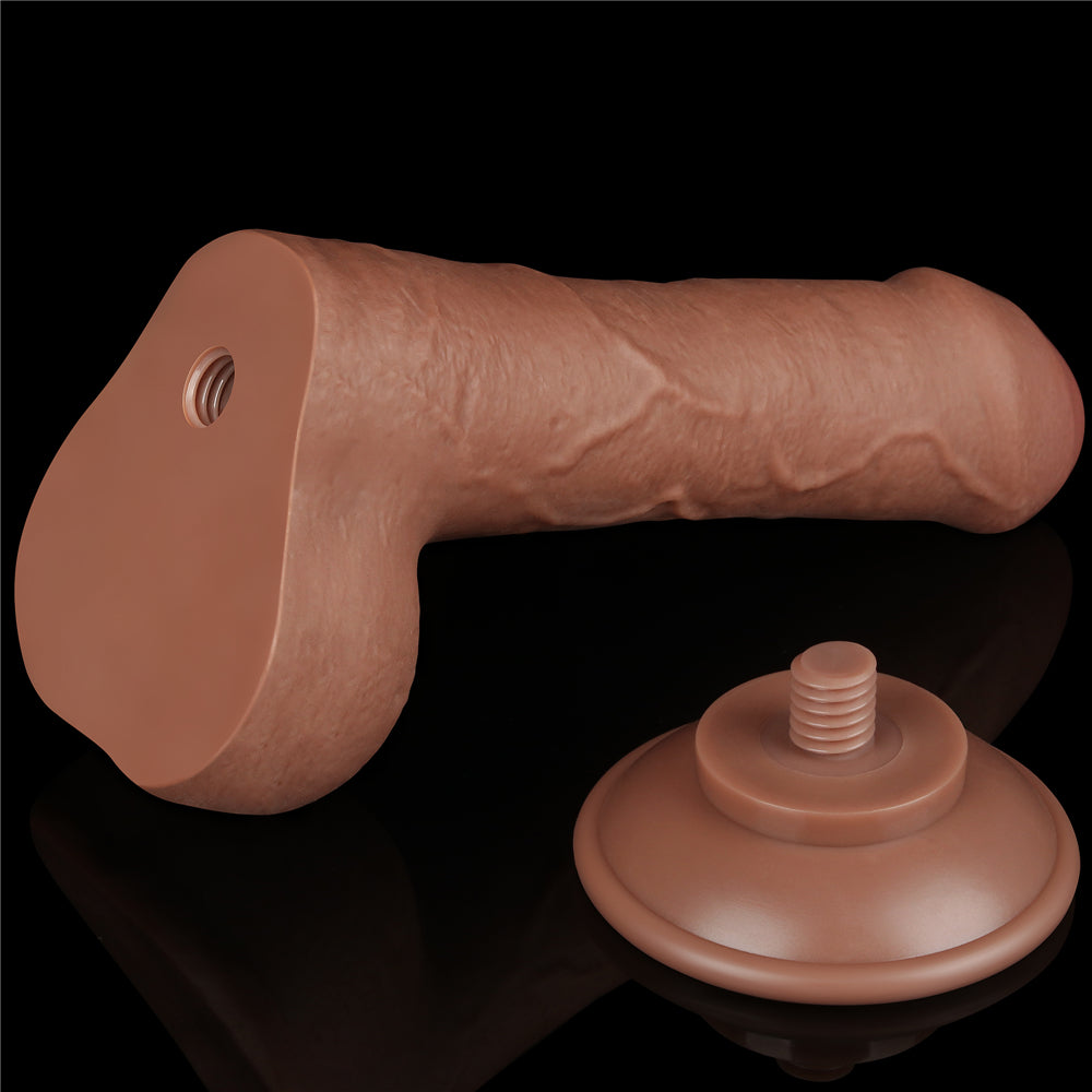 Dildo Mulatto con Pelle Scorrevole 7''