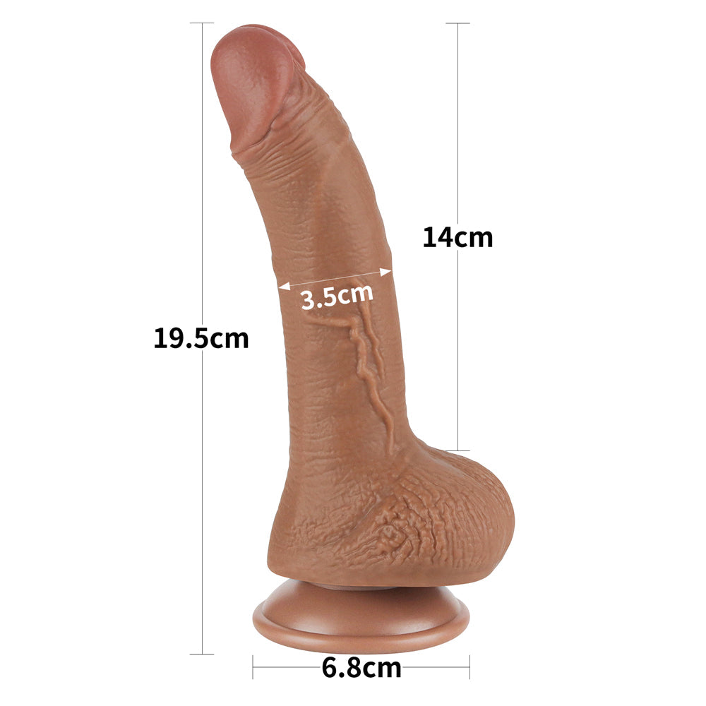 Fallo Scappellabile come un pene vero 7.5'' Mulatto