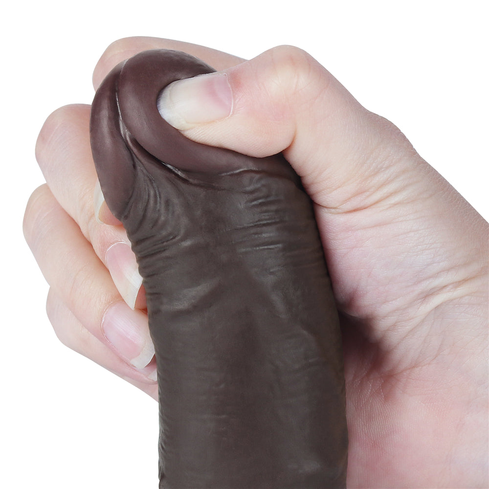 Fallo Scappellabile come un pene vero 7.5'' Nero