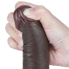 Dildo Nero Scappellabile come un Pene Vero 7.5''