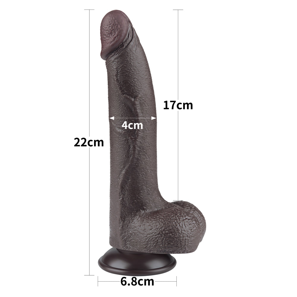 Fallo Scappellabile come un pene vero 8.5'' - Nero