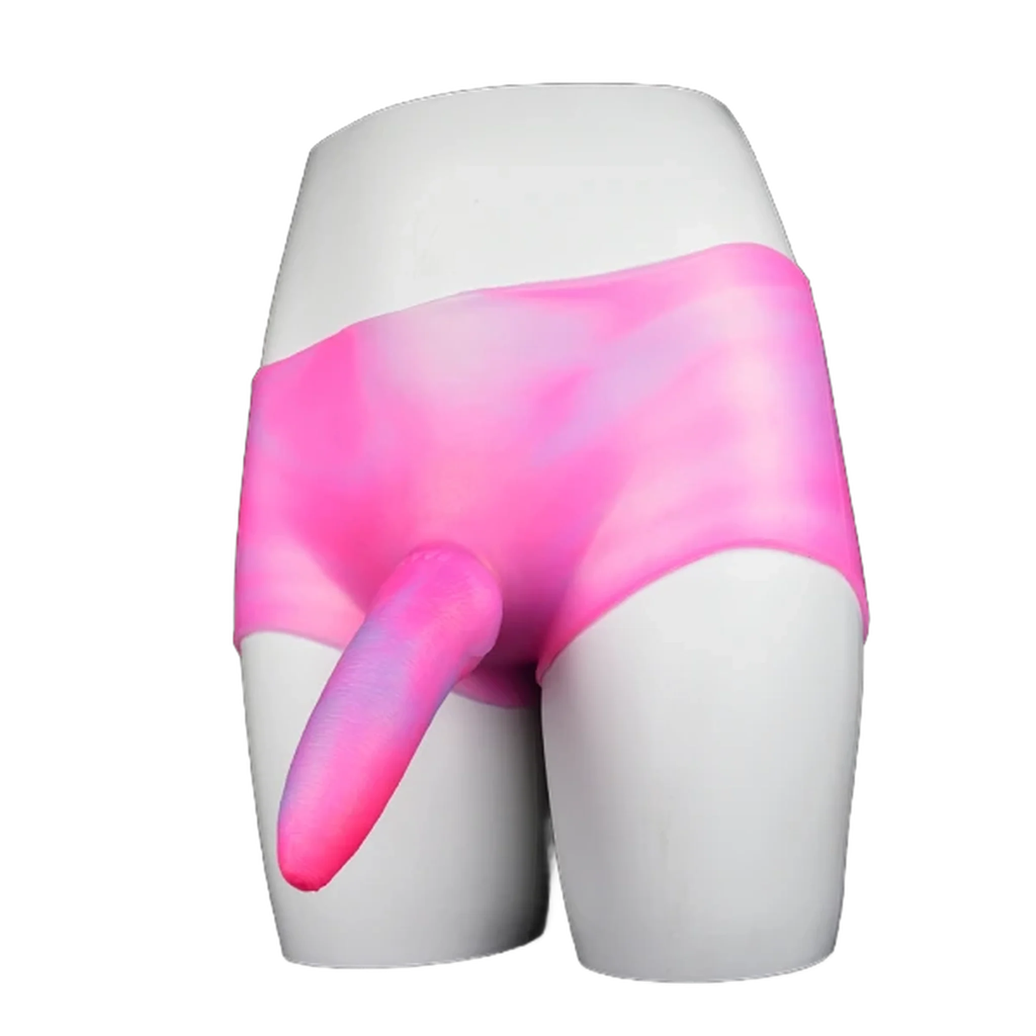 Leopard Dildo Silicone Leather Pants