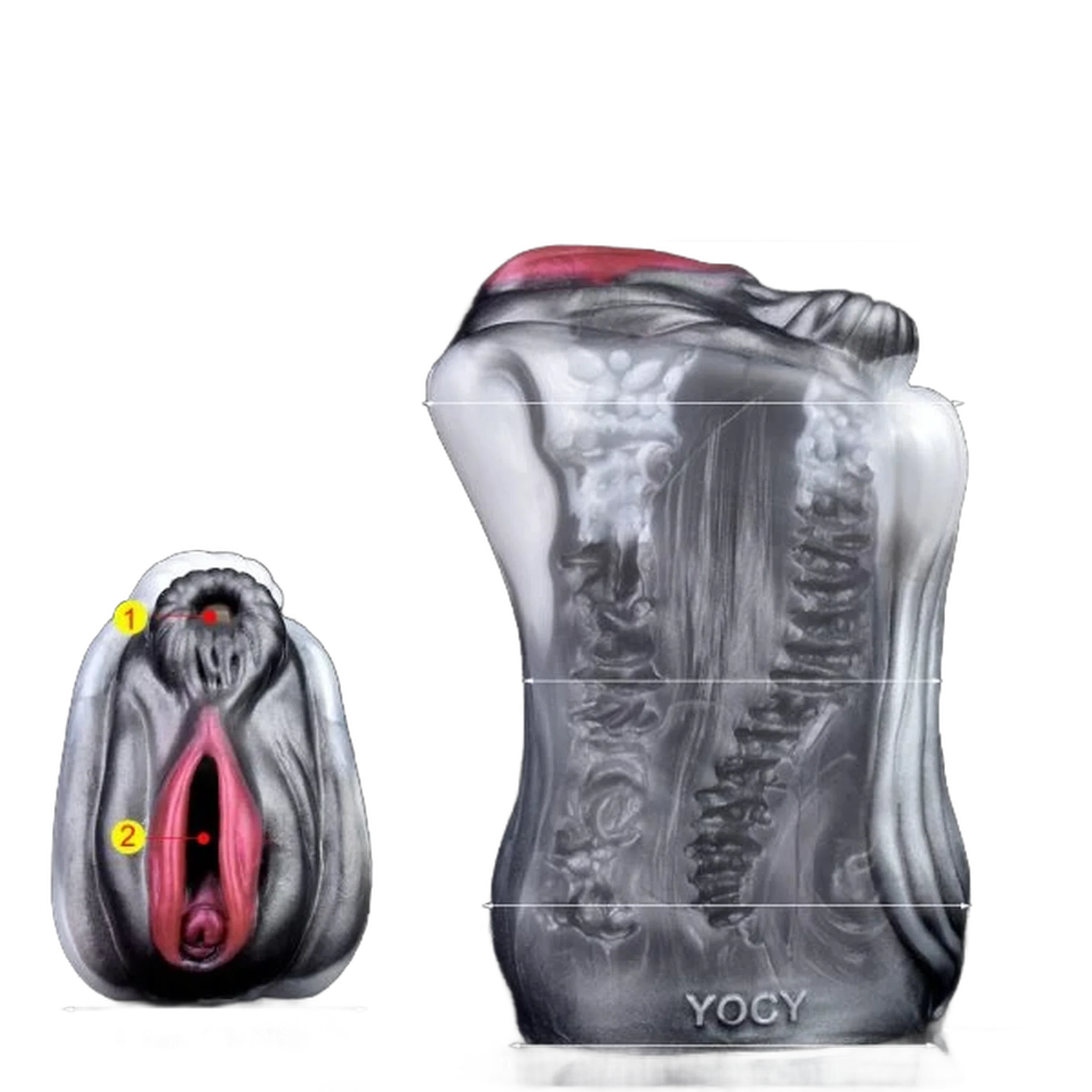 Liquid silicone Masturbator for men