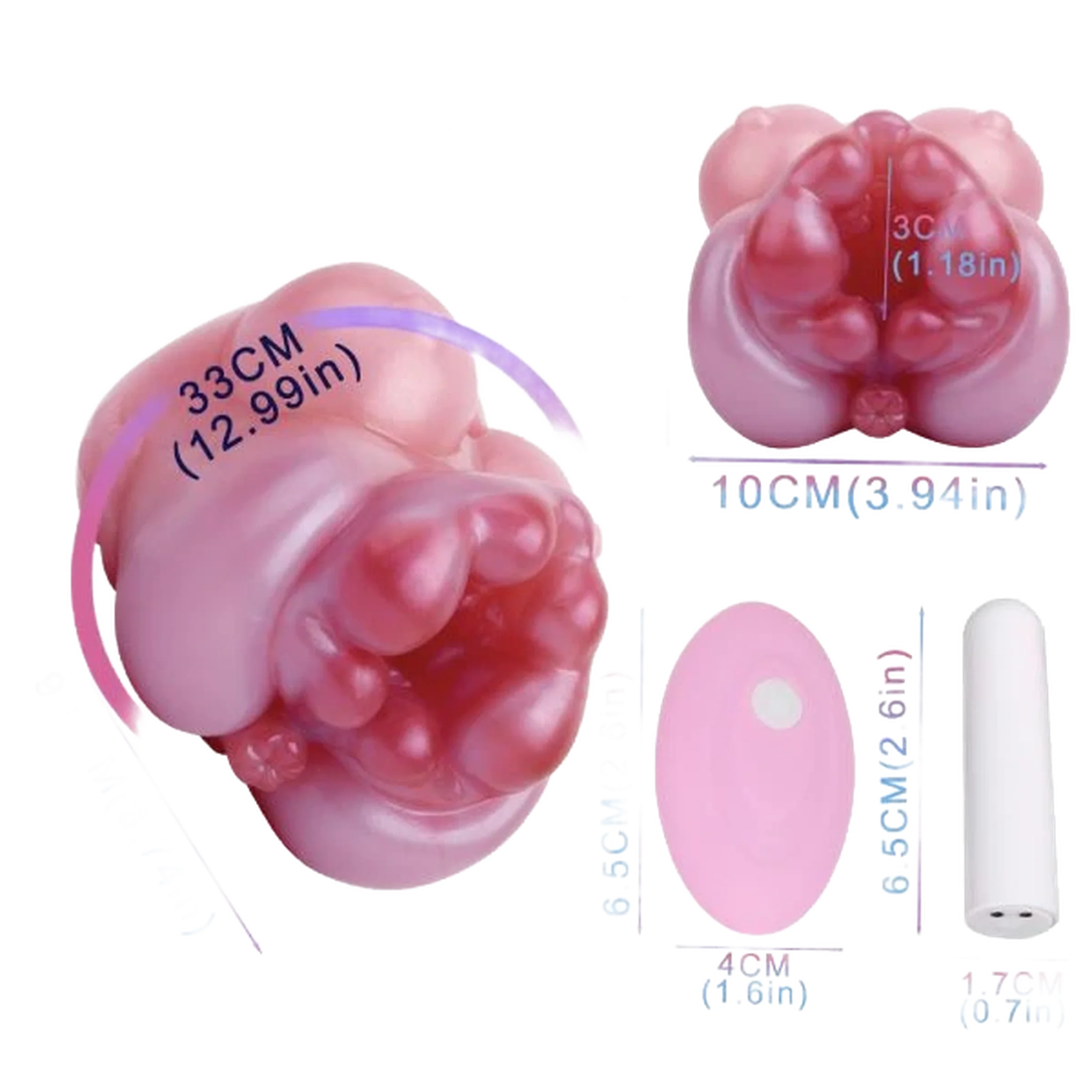 Liquid silicone Vibrating Masturbator