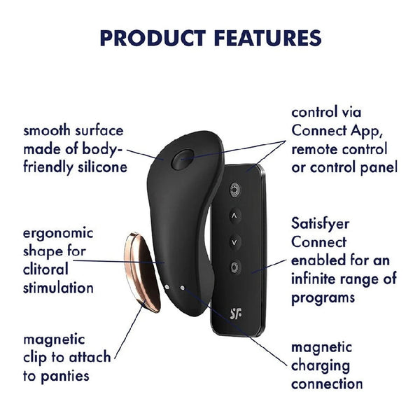 Kit vibratore silicone corpo-friendly telecomando clip magnetico dorato