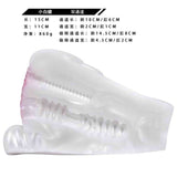 Maialino bianco in silicone liquido doppio canale con etichetta nera