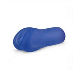 Mini masturbatore blu opaco in silicone per uomo