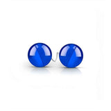 Sfere scudetto blu traslucide collegate da cavo flessibile