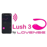 Interfaccia app Remote Control Lush 3 Lovense con grafici e opzioni di vibrazione