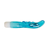 Vibratore punto G turchese Doc Johnson impugnatura e cappuccio bianco