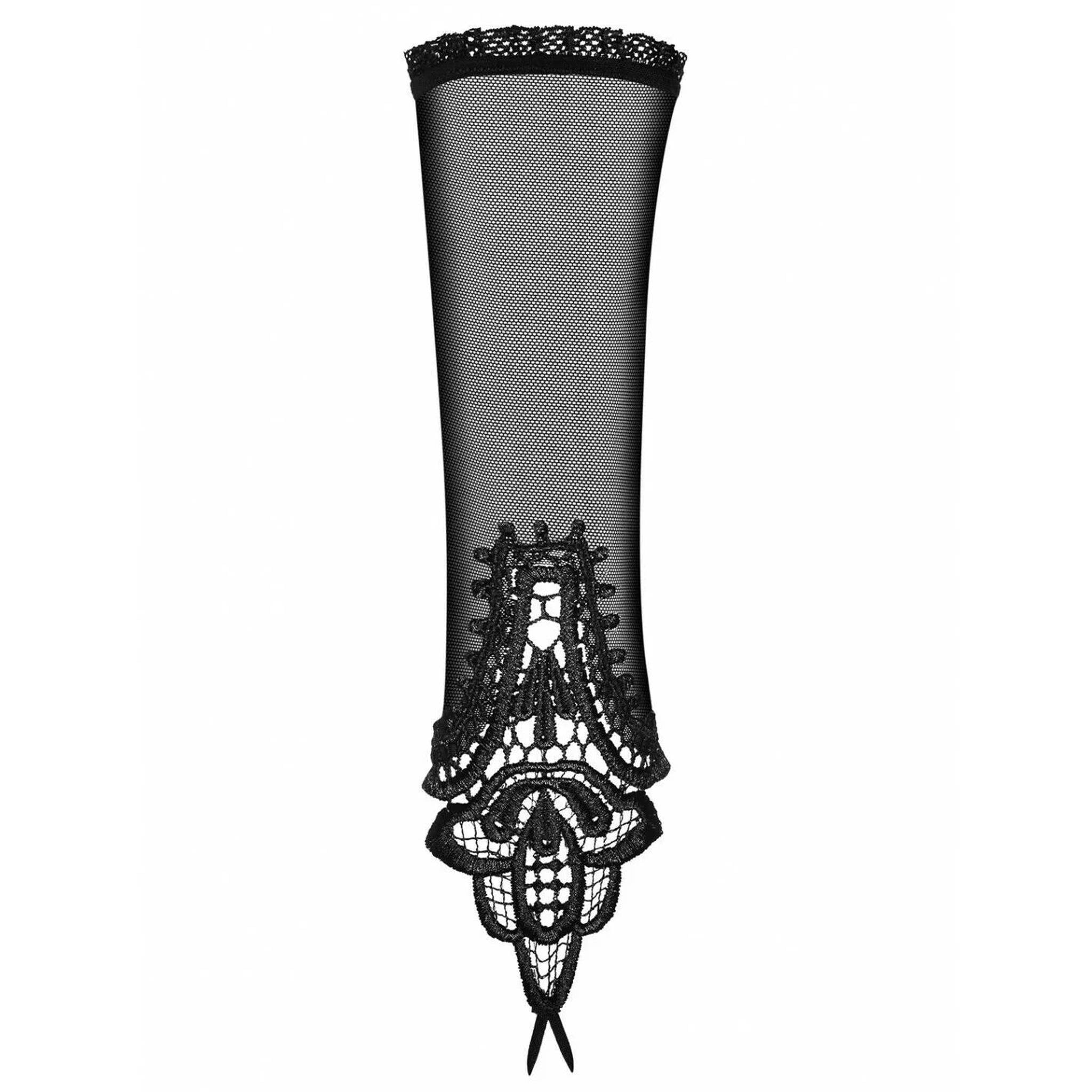 Luiza Mittens Guanti Neri decorati