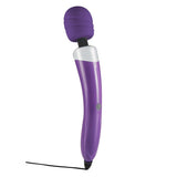Massaggiatore a bacchetta viola lucido ToyJoy con testa in silicone