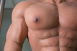 Doll realistico torace seno areola addominali sei pacchi