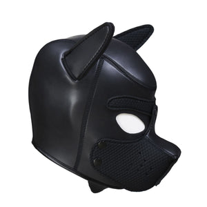 Neoprene Puppy Dog Hood – Maschera BDSM in Neoprene per Puppy Play