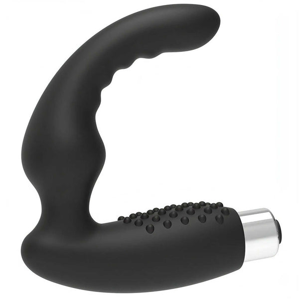 Massaggiatore prostatico in silicone ricaricabile con 10 modalità di vibrazione - Nero