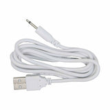 Cavo ricarica bianco USB tipo A con jack audio 3.5mm per masturbatore elettrico