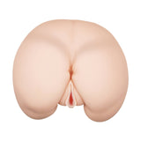 Vista posteriore masturbatore silicone carnoso apertura anale e vaginale