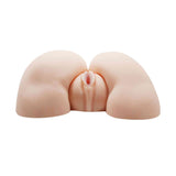 Masturbatore realistico in silicone color carne vista frontale dettagliata
