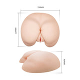 Dimensioni tecniche masturbatore realistico silicone 250x220 mm