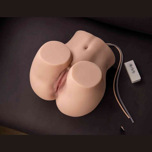 Masturbatore a Spinta Ano e Vagina Super Realsitico con 5 velocità e 5 livelli di suzione