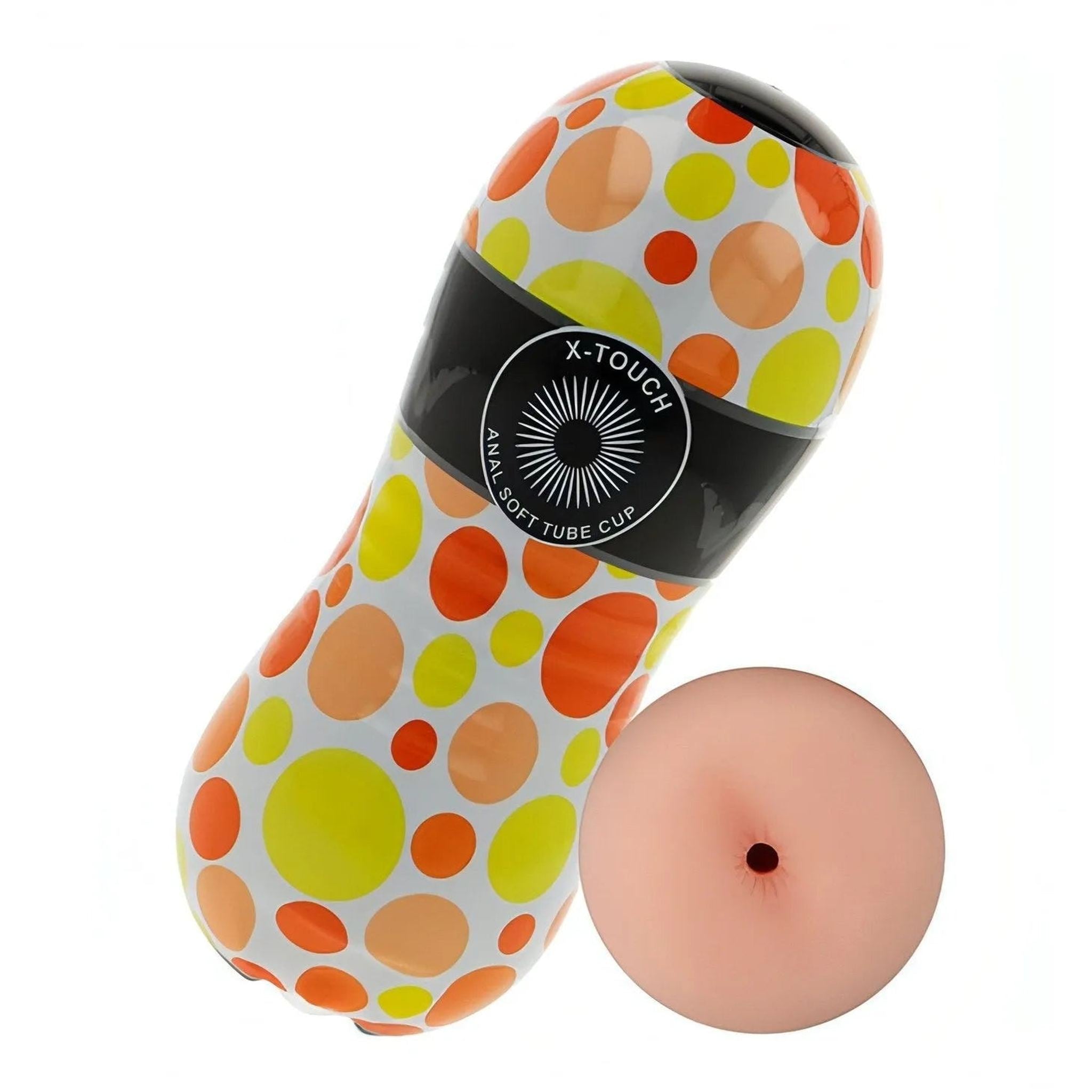 Soft Butt Tube Cup - Masturbatore vibrante ano realizzato in cyberskin realistico e morbido - Anallergico, Rosa Carne, Vibrazion