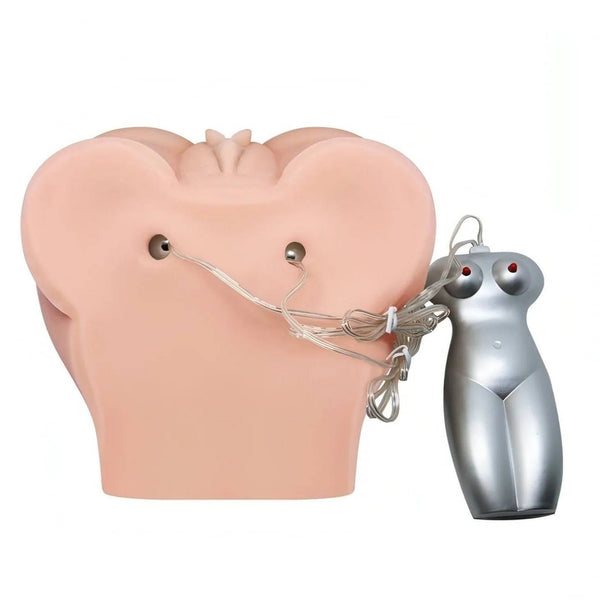 Masturbatore vibrante Super Realistico Ano e Vagina - Multispeed, Rosa Carne