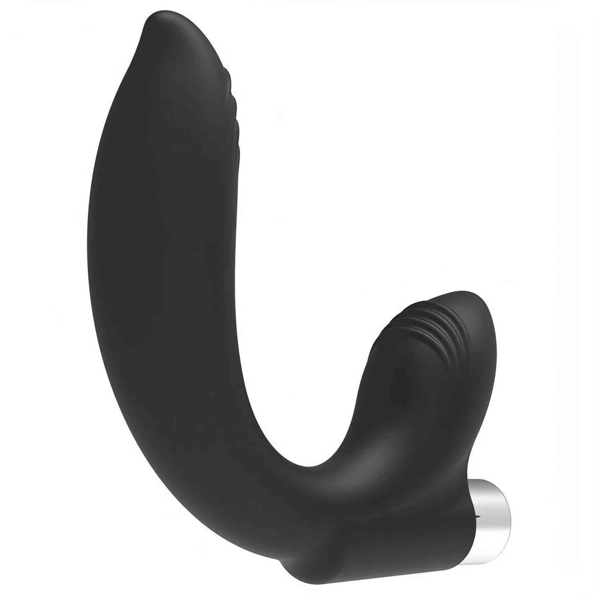 Maxi Curve Massaggiatore prostata e perineo in silicone - 10 modalità di vibrazione, Ricaricabile, Nero