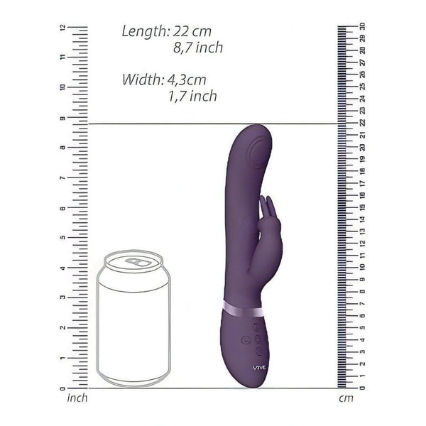May Vibratore Rabbit Con Doppia Pulsazione e Vibrazione Clitoridea