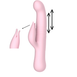 Melanda Vibratore Rabbit a Spinta Multifunzione