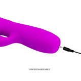 Melanie Vibratore Rabbit con vibrazione e movimento di Up & Down