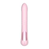 Vibratore rosa verticale con rilievi circolari certificazione CE