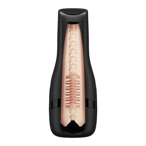 Guaina Satisfyer Tornado Bliss in cyberskin morbida con texture a bolle e denti di sega