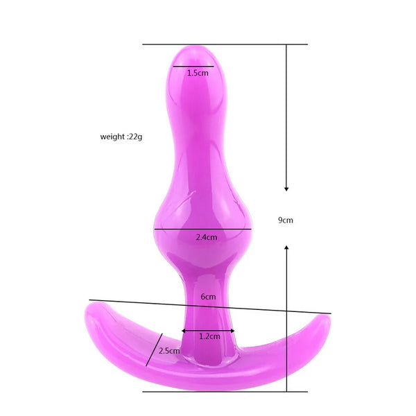 Mini Plug Anale Ribbed 9 cm