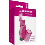 Confezione frontale vibratore a forma di coniglio rosa traslucido Minx con orecchie vibranti e sleeve rimovibile