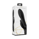 Confezione vibratore Mira Rabbit Nero VIVE ricarica USB con design geometrico dorato