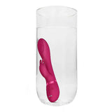 Vibratore rabbit rosa fucsia in silicone impermeabile per uso in bagno