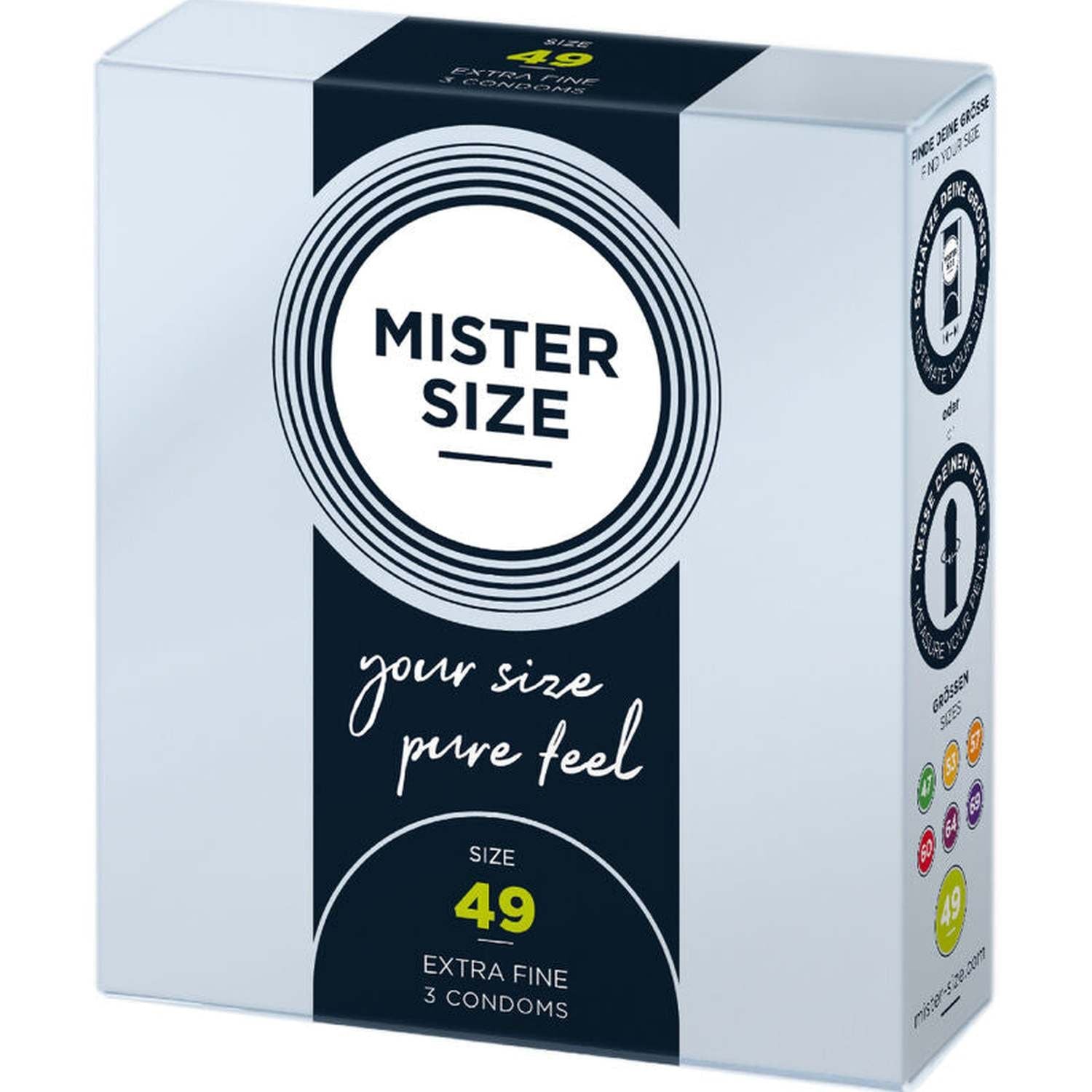 Mister Size Profilattici Extra Fini da 49 mm