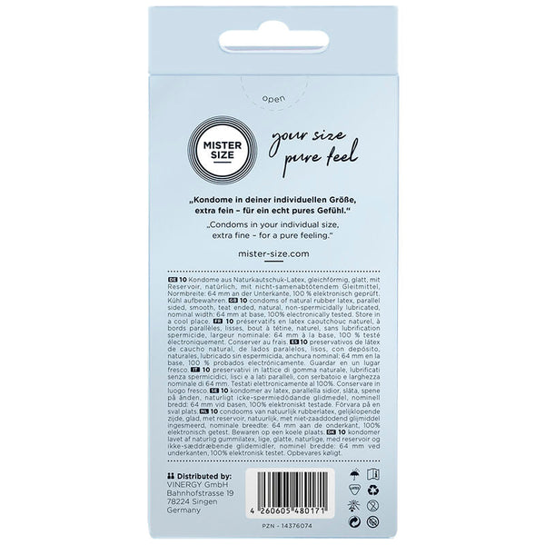 Mister Size Profilattici Extra Fini da 64 mm