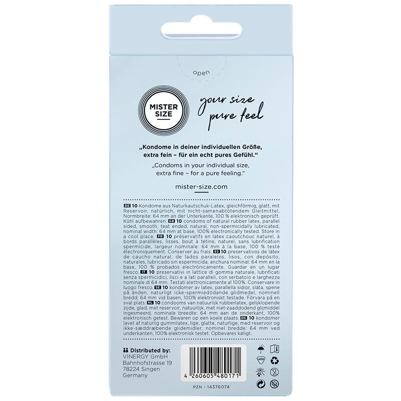 Mister Size Profilattici Extra Fini da 64 mm