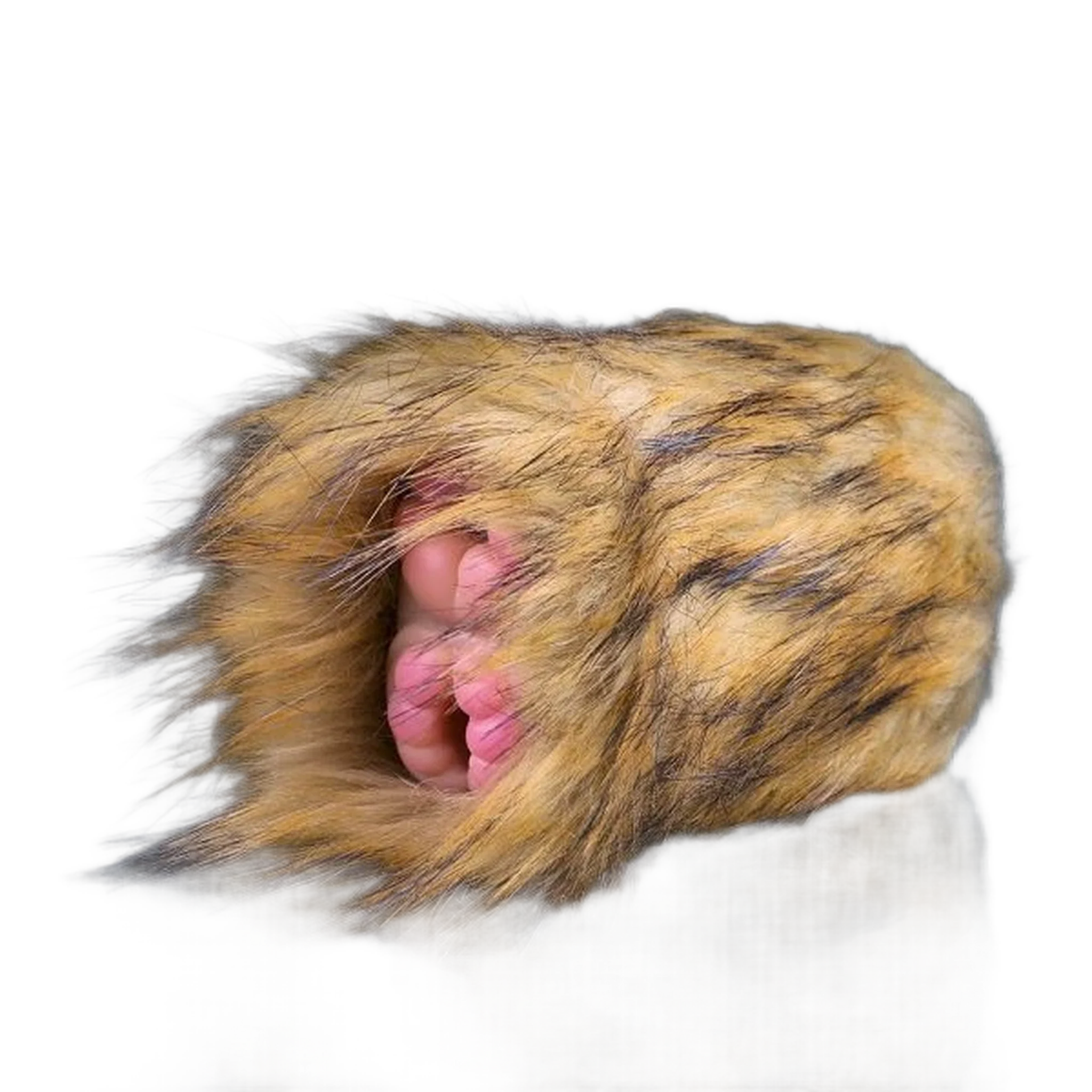 Monkey Shape Fantasy Animal Masturbator, Silicone Vaginal Doll With Furry